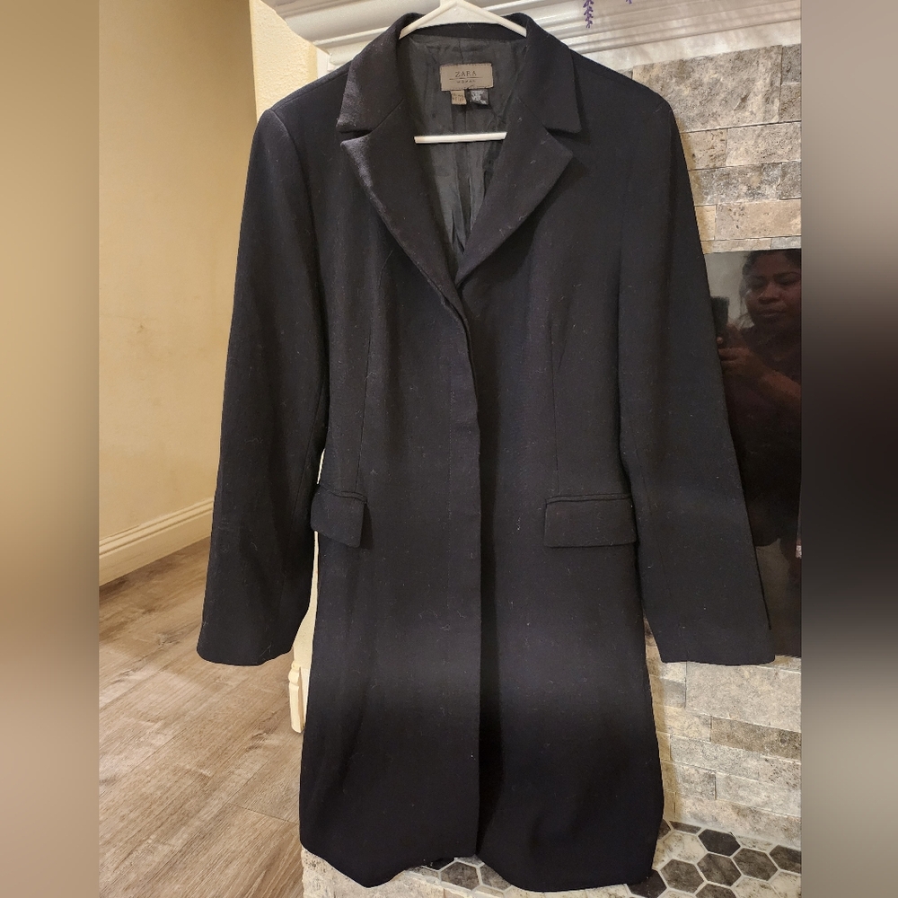 Zara Women's Black Blazer Coat